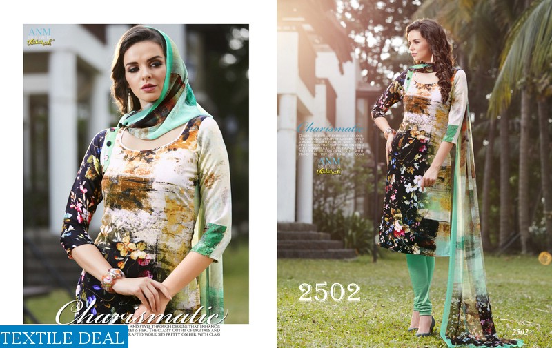 vaishali anm 2500 series Wholesale crepe digital dress material